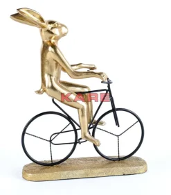 Deko Objekt Cyclist Rabbit