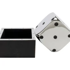 Deko Objekt Dice Silber 10X10Cm