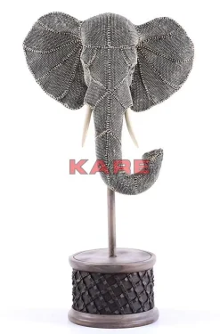 Deko Objekt Elephant Head Pearls 49Cm