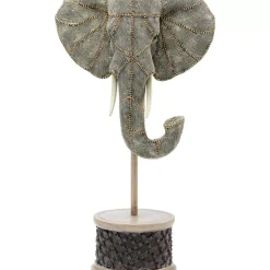 Deko Objekt Elephant Head Pearls 49Cm