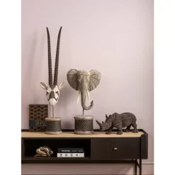 Deko Objekt Elephant Head Pearls 76