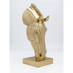 Deko Objekt Horse Face Gold 72Cm
