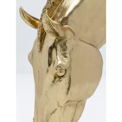 Deko Objekt Horse Face Gold 57Cm