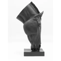 Deko Objekt Horse Face Schwarz 57Cm