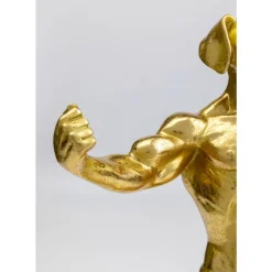 Deko Objekt Muscle Dog Gold