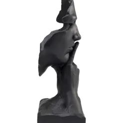 Deko Objekt Quiet Face Schwarz 31Cm