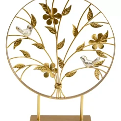 Deko Objekt Singing Birds Gold 38Cm