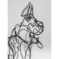 Deko Objekt Wire Attack Dog 36Cm