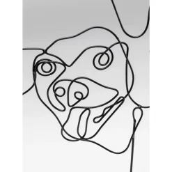 Deko Objekt Wire Dog Faces 38Cm