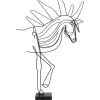 Deko Objekt Wire Horse 51Cm