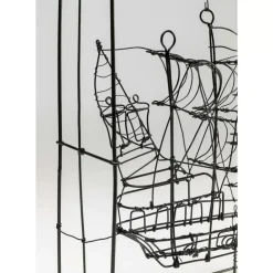 Deko Objekt Wire Sail Boat 28Cm