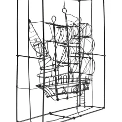 Deko Objekt Wire Sail Boat 28Cm