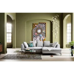 Deko Schale Flower Bloom Creme Gold O25Cm