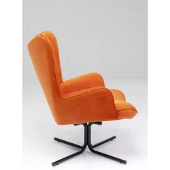 Drehsessel Oscar Velvet Orange