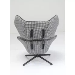 Drehsessel Toledo Schwarz Weiss