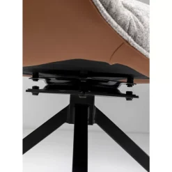 Drehstuhl Lori Grau Braun