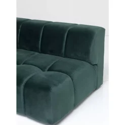 Ecksofa Belami Velvet Dunkelgrun Links 265Cm