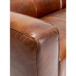 Ecksofa Cubetto Leder Braun