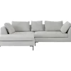 Ecksofa Gianni Cord Grau Links