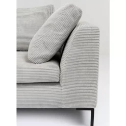 Ecksofa Gianni Cord Grau Links