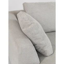 Ecksofa Gianni Cord Grau Links