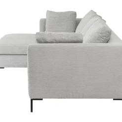 Ecksofa Gianni Cord Grau Links