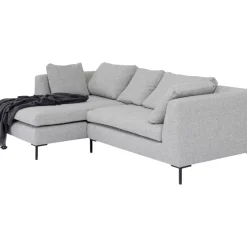 Ecksofa Gianni Dolce Hellgrau Links