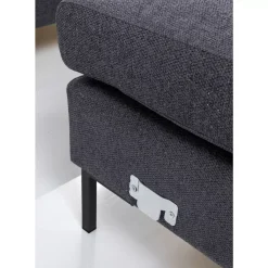 Ecksofa Gianni Grau Rechts