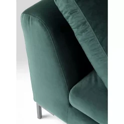 Ecksofa Gianni Small Velvet Dunkelgrun Rechts