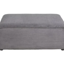 Ecksofa Infinity Ottomane Cord Grau Links