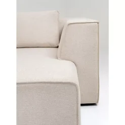 Ecksofa Infinity Ottomane Creme Rechts