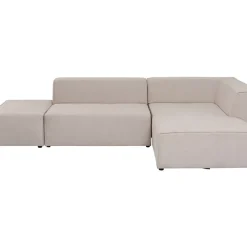 Ecksofa Infinity Ottomane Creme Rechts