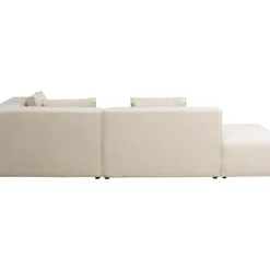 Ecksofa Infinity Ottomane Cord Creme Rechts