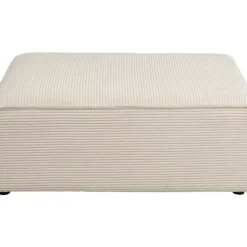 Ecksofa Infinity Ottomane Cord Creme Rechts