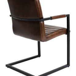 Freischwinger Lola Leder Braun