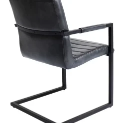 Freischwinger Lola Leder Grau