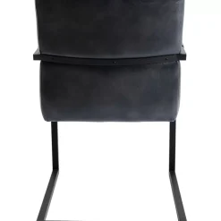 Freischwinger Lola Leder Grau