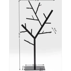 Garderobenstander Technical Tree Schwarz