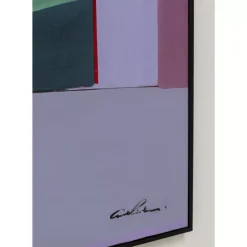 Gerahmtes Bild Abstract Shapes Lila 113X113Cm