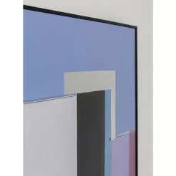 Gerahmtes Bild Abstract Shapes Lila 113X113Cm