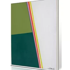 Gerahmtes Bild Abstract Shapes Khaki 73X103Cm