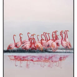 Gerahmtes Bild Dating Flamingos 100X120Cm
