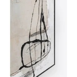 Gerahmtes Bild Dust Grau 100X100Cm