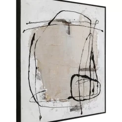 Gerahmtes Bild Dust Grau 100X100Cm