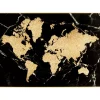 Gerahmtes Bild World Map 150X100Cm