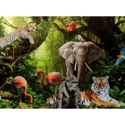 Glasbild Animal Paradise 150X100Cm