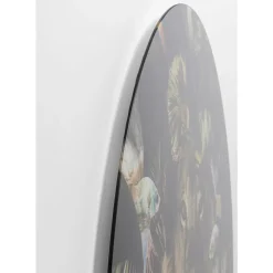 Glasbild Curious Lion O100Cm