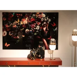 Glasbild Flowery Shoulder View 150X100Cm