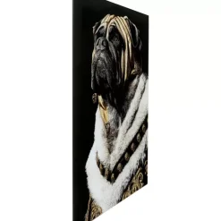 Glasbild King Pug 40X60Cm