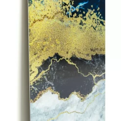 Glasbild Metallic Ocean 100X100Cm